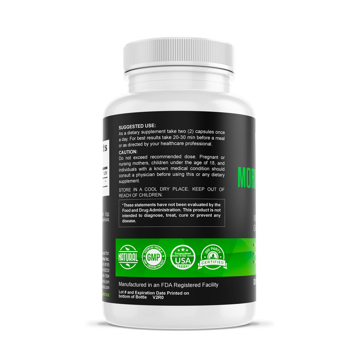 Moringa Leaf 800mg Herbal Supplements Be Herbal®
