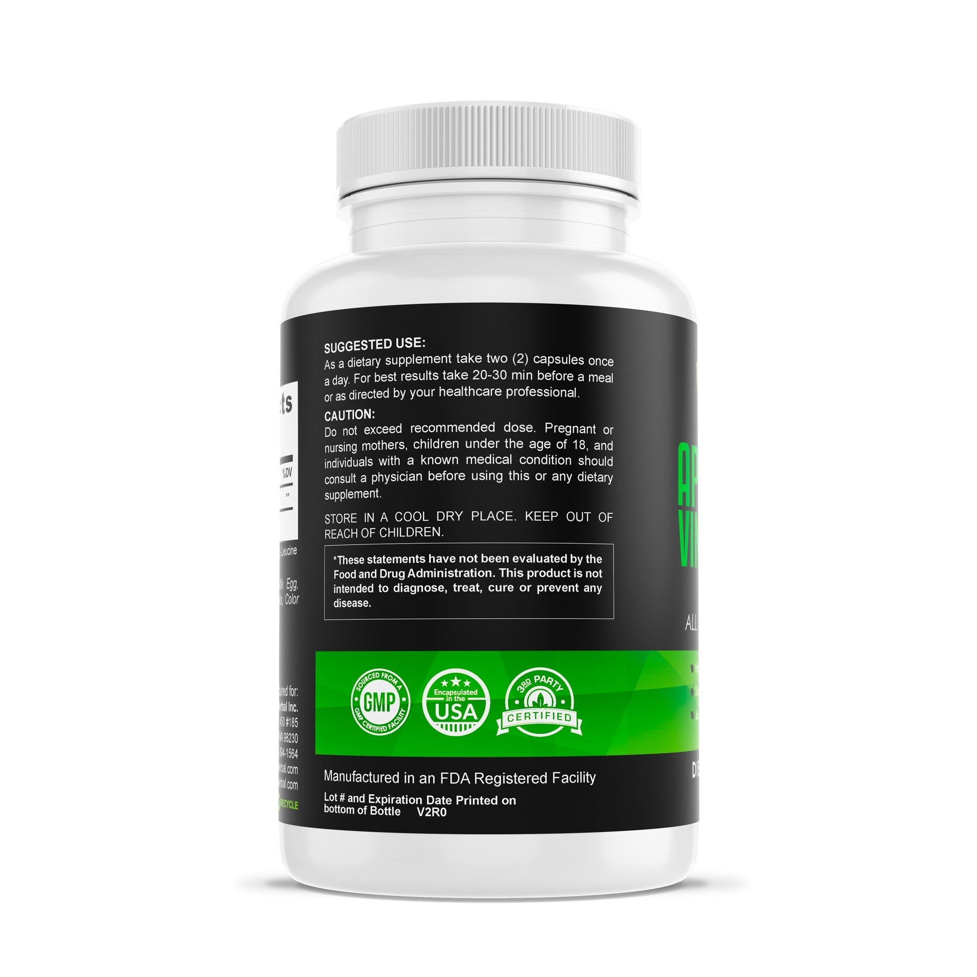 Apple Cider Vinegar 1300mg Herbal Supplements Be Herbal®