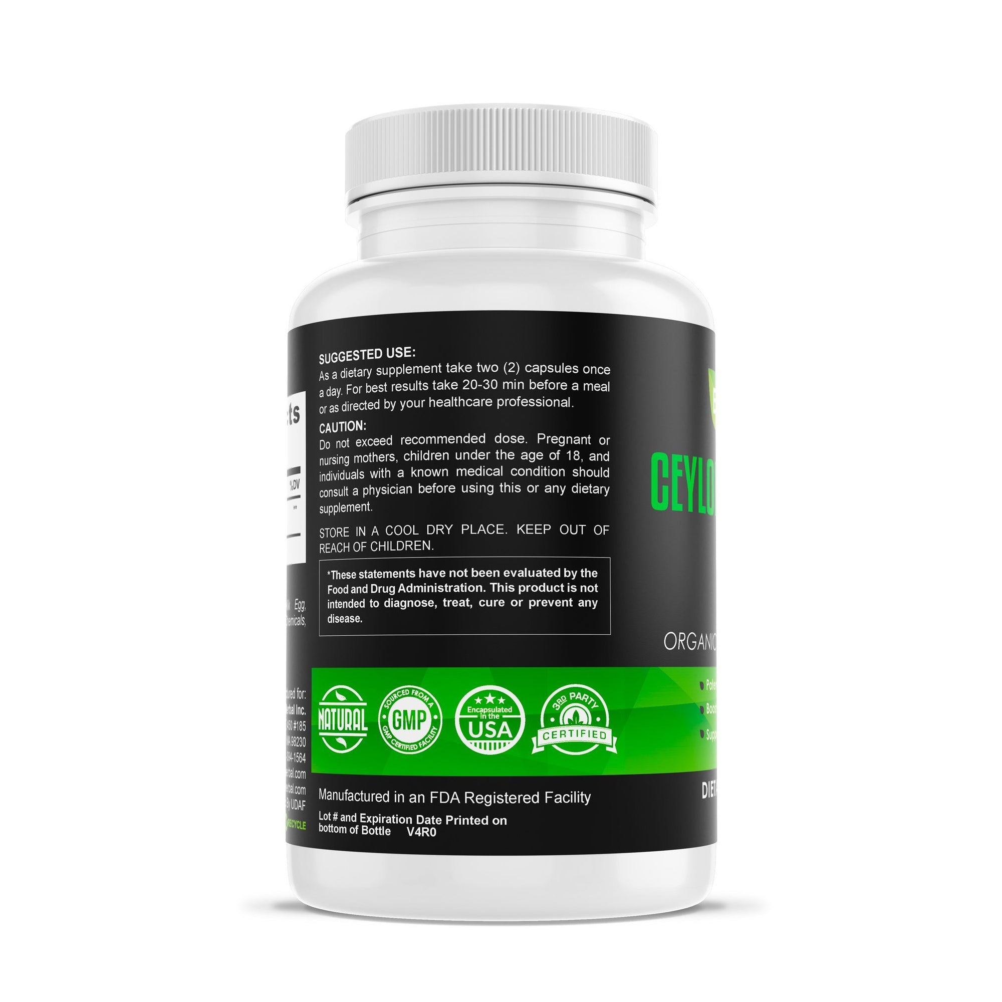 Ceylon Cinnamon 1200mg Herbal Supplements Be Herbal®