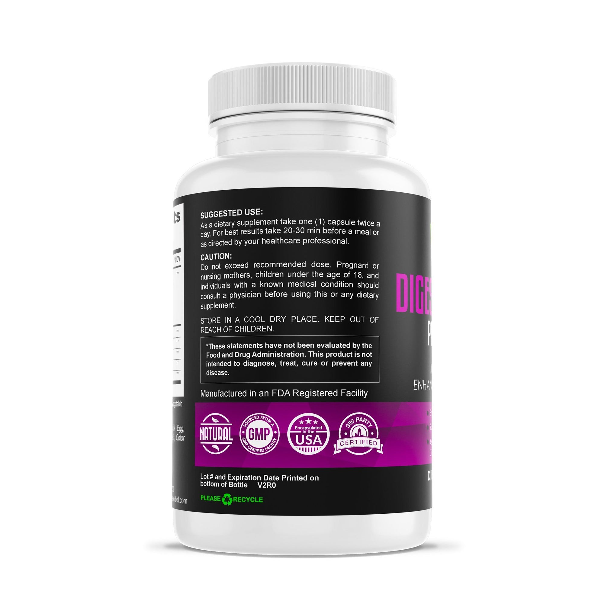 Digestive Enzyme Pro Complex - Enhanced with Probiotics Herbal Supplements Be Herbal®