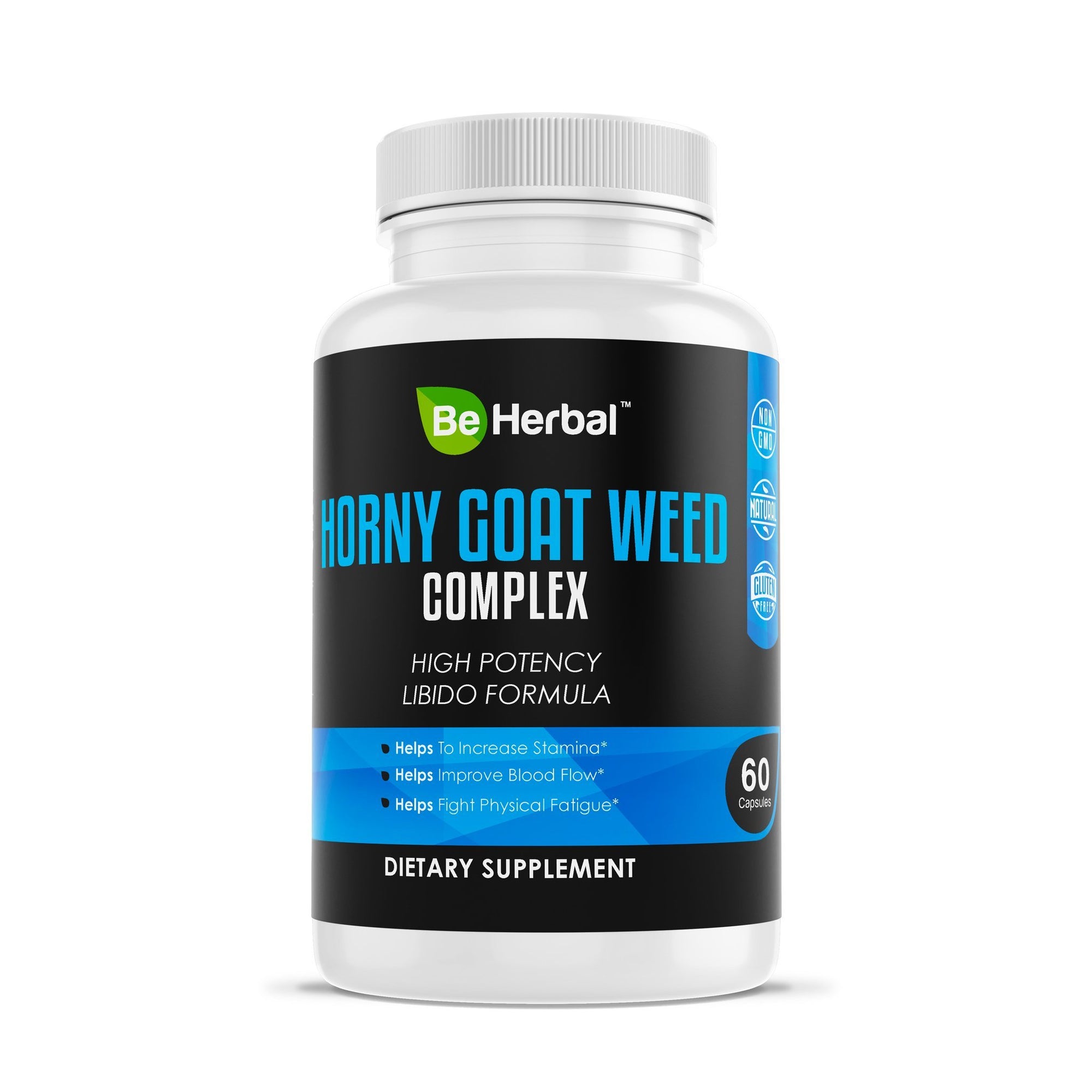 Horny Goat Weed Complex - Libido Formula Herbal Supplements Be Herbal®