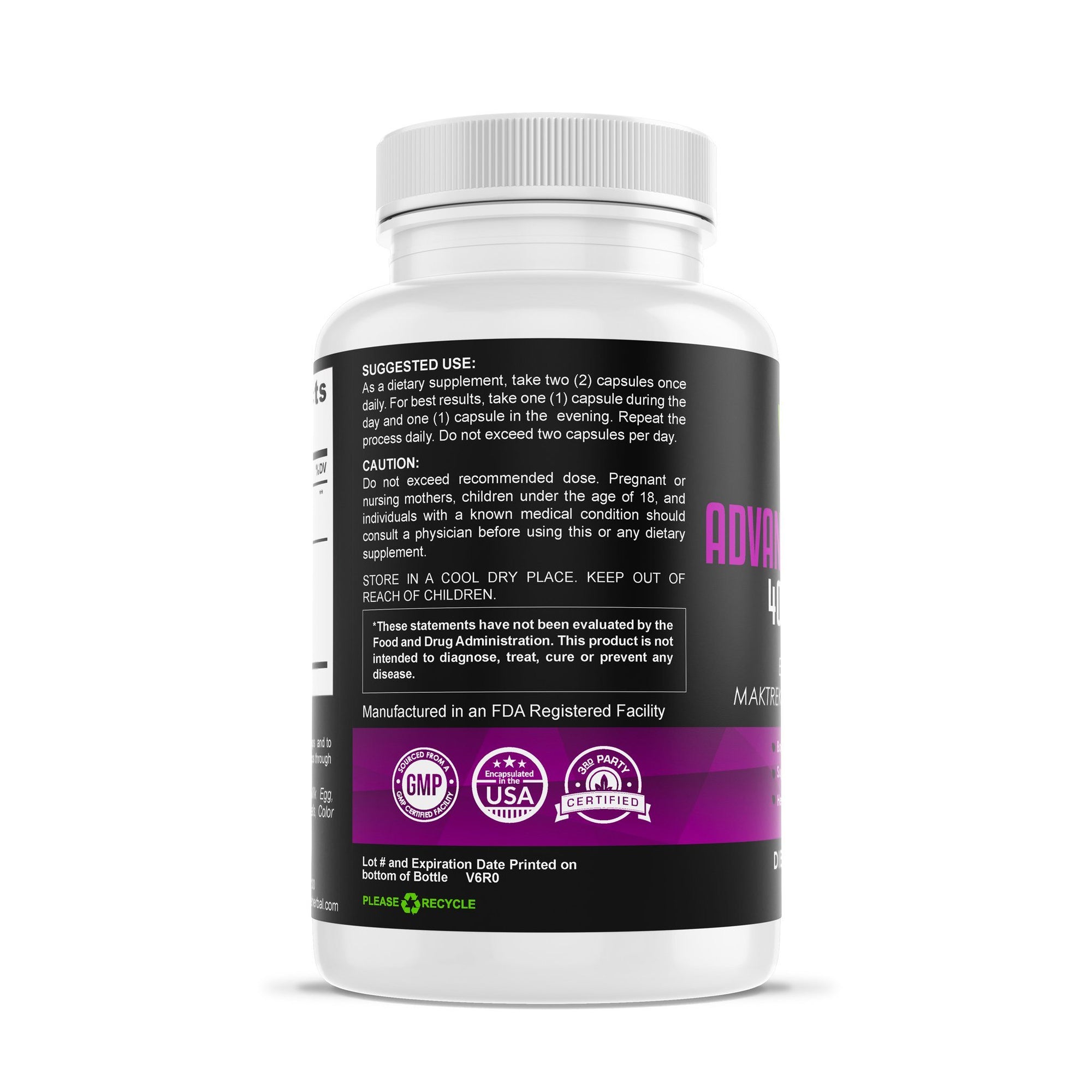 Advanced ProBiotic 40 Billion CFU Herbal Supplements Be Herbal®