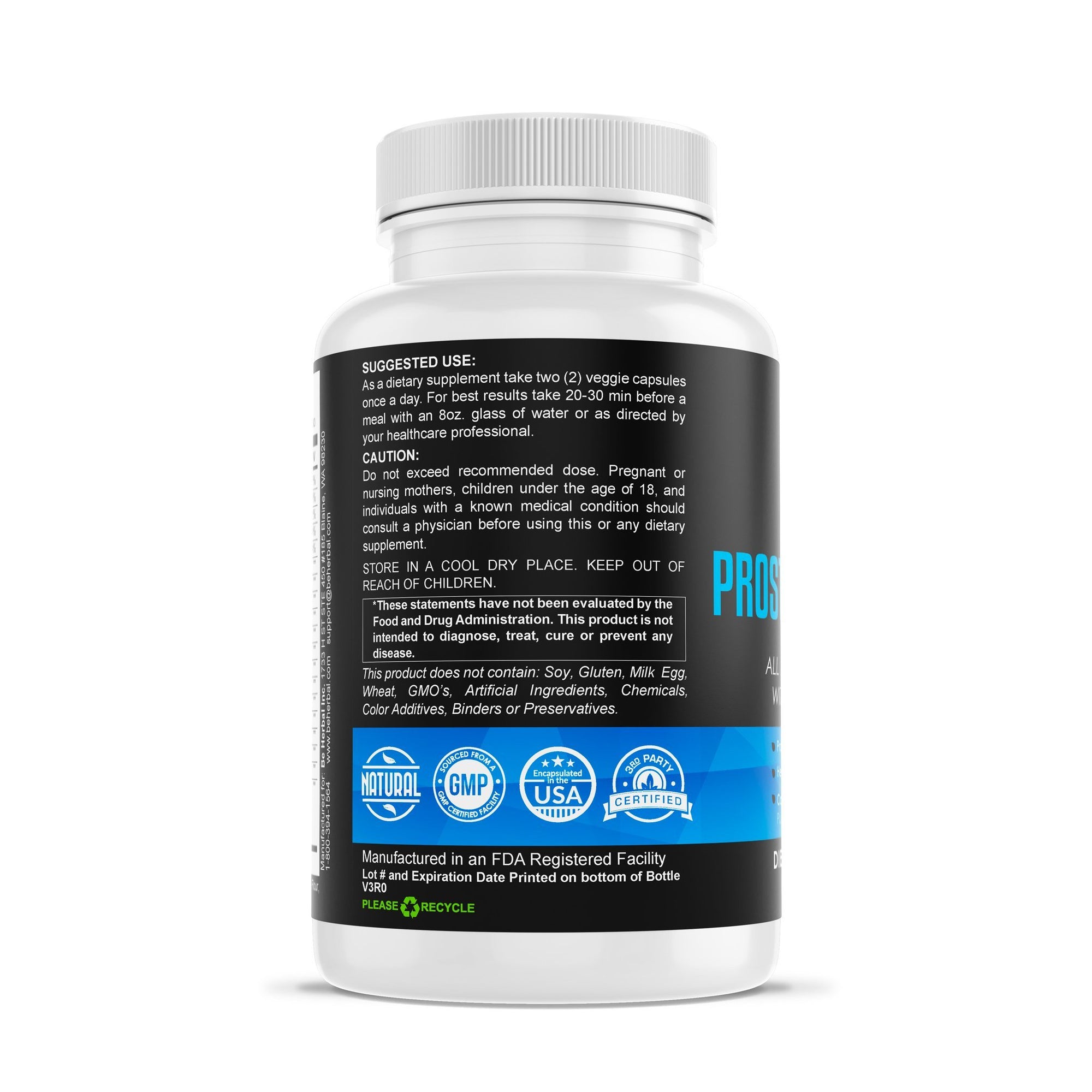 Advanced Prostate Support Herbal Supplements Be Herbal®