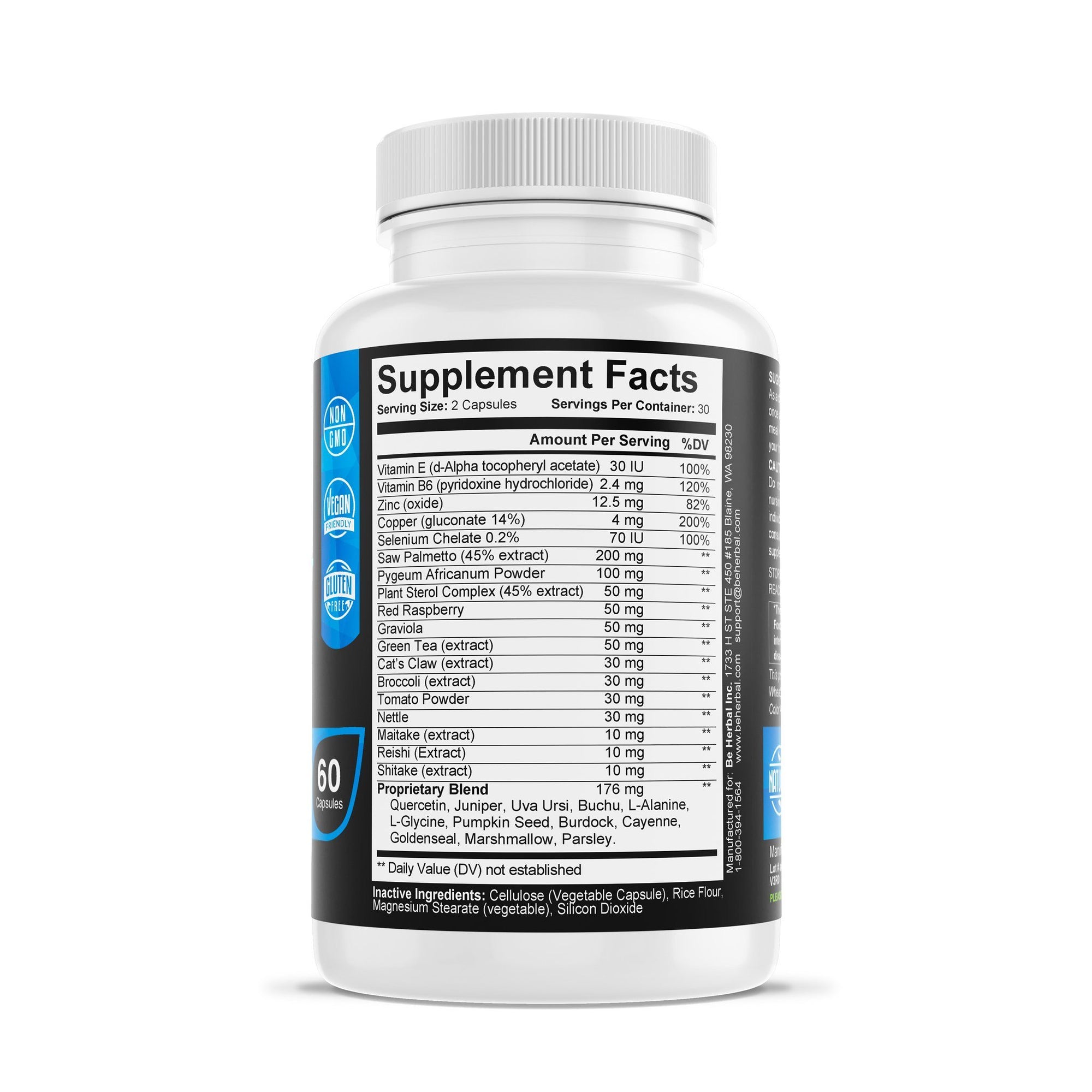 Advanced Prostate Support Herbal Supplements Be Herbal®