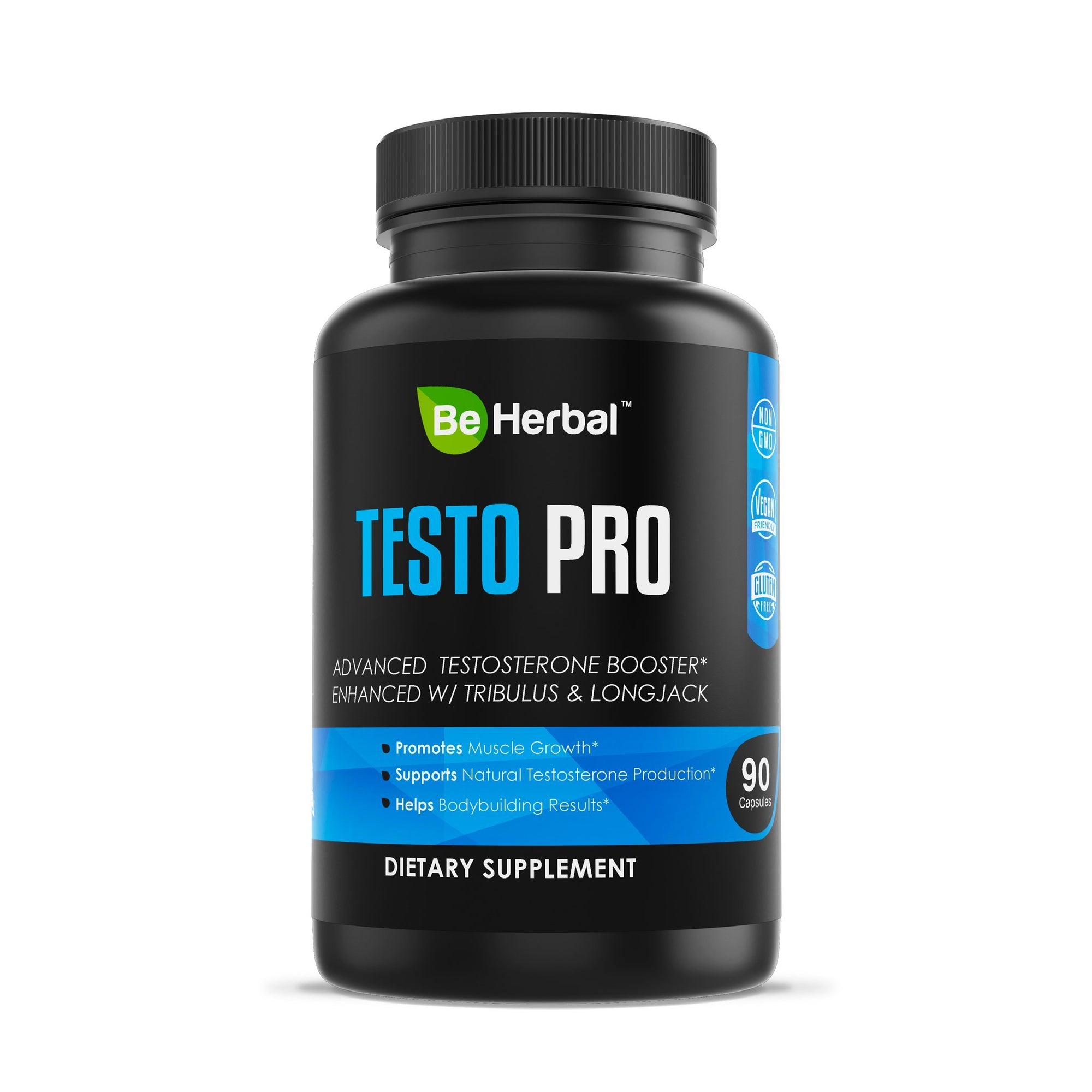 Testo Pro - Testosterone Support Complex Herbal Supplements Be Herbal®